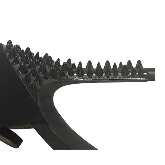 SAM & LIBBY DAHILA BLACK SNAKE PRINT SPIKE HEEL D’ORSAY STILETTOS SZ 9 MED - Picture 3 of 14